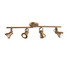 Lnc Chait 2 Ft 4 Light Gold Fixed Modern Track Lighting Zyrbzzhd1356656 The Home Depot