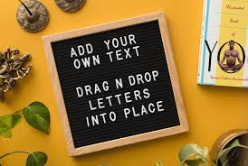 Yellow Yogi Letter Board Mockup Lettering Letter Board Yoga Instructors
