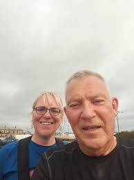 Just two of us this morning. Great run. great company and it didn't rain.  Ashleigh then went