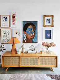Interior Designer Kerrie Ann Jones Home Has A Lot Of Personality With Minimal Color Decor Living Room Art Art Gallery Wall
