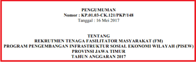 Dibutuhkan 6 (enam) orang tenaga fasilitator masyarakat (tfm) dengan rincian: Rekrutmen Tenaga Fasilitator Masyarakat Jadwal Pengembangan Infrastruktur Sosial Ekonomi Wilayah Pisew Provinsi Jawa Timur Tahun 2020 Idn Paperplane