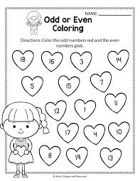 Valentine S Day Odd Or Even Coloring Math Worksheets And A Kindergarten Math Worksheets Free Kindergarten Math Worksheets Kindergarten Math Worksheets Addition
