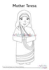 😉 after a few months of learning more about her life and. Mother Teresa Colouring Page 1