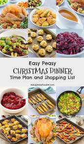 The menu is a little different. Easy Peasy Christmas Dinner Time Plan And Shopping List Easy Peasy Foodie
