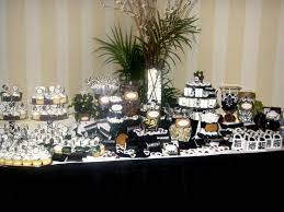 B W Candy Table Big 50th Birthday Party Table Decorations 50th Wedding Anniversary Decorations