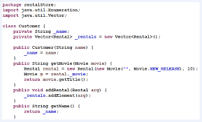 Source Code Example (Customer.java Partial) | Download Scientific Diagram