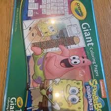 Proudly show off the finished work on walls or refrigerators; Crayola Toys Crayola Giant Coloring Pages Spongebob New Poshmark