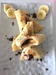 Samoussas De Crepes Banane Chocolat Rachel Cuisine Banane Chocolat Crepe Banane Crepe Banane Chocolat