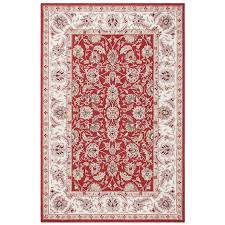 A rug in these sizes should be used as a focal point and can be placed in front of a sofa, within a seating area or under a bed. Safavieh Chelsea York 6 X 9 Burgundy Ivory Indoor Floral Botanical Oriental Handcrafted Area Rug In The Rugs Department At Lowes Com