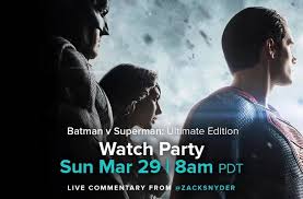 Find out everything you need to know about the snyder cut hbo max release. Zack Snyder Holding Batman Vs Superman Live Stream Watch Party Cosmic Book News