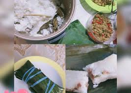 Saat lontong mengandung banyak air dari uap kukusan maka akan menjadi lendir dan cepat basi. Resep Lontong Isi Magic Com Oncom Daging Oleh Wresty Arief Cookpad