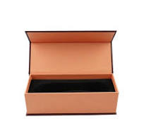 Factory Custom Luxury Flip Lid Hard Cardboard Black Paper Magnetic Gift  Packaging Box with EVA Foam Insert Cosmetic Product Storage Box