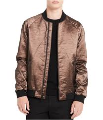 Details About Calvin Klein Mens Copper Bomber Jacket