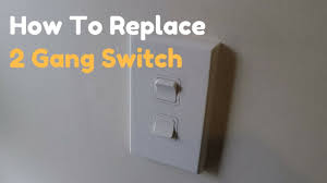 How does light switch wiring work? How To Replace A 2 Gang Double Light Switch Youtube