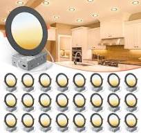 VOLISUN 24 Pack 6 inch Recessed Lighting, 5CCT LED Black ...