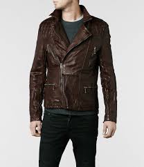 Allsaints Callerton Leather Biker Jacket Mens Leather Jackets Cool Jackets For Men Leather Jacket Jackets Men Fashion