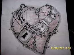 In this age of digital art, pencil drawings have still hold an important place where artists render their skills and inspirations from all kinds of characters, objects, and their imaginations. Heart With Chains Tattoo Broken Heart Art Heart Drawing Broken Heart Drawings