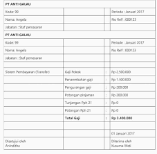 Pt karya abadi memberikan gaji setiap bulan sebesar rp. 10 Contoh Slip Gaji Yang Paling Terkenal Pada Tahun 2019