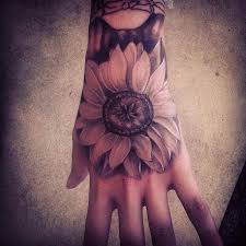 Sunflower Hand Tattooed Ideas Tattoo Designs Hand Tattoos Sunflower Tattoos Tattoos