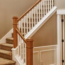 Stair Parts 6010 14 Ft Unfinished Red Oak Plowed Stair Handrail With Fillet 6010r Psr 1400l The Hom Stair Handrail Wooden Staircase Railing Staircase Design