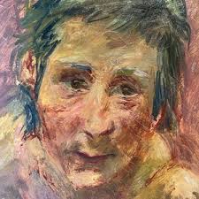 Antique Oil Painting, Original Portrait « elsi » by A.l.soldenhoff  (1882-1951), Signed