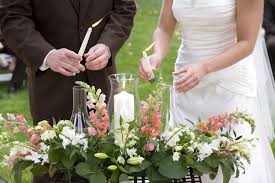 Use A Hurricane Glass Enclosure For The Unity Candle During An Outdoor Ceremony Wedding Candles Ceremony Candles Wedding