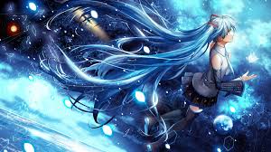 1920x1080 Wallpaper Vocaloid Hatsune Miku Stars Sky Hatsune Miku Image Manga Fond Ecran