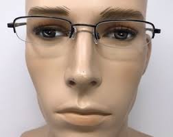 CPS Switzerland C 103 Ant. Green, Vintage 90s Antique Green Half Rim Oval  Eyeglasses Frames Mens & Womens NOS