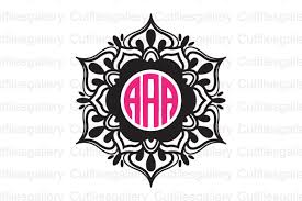 Download Mandala Monogram Graphic By Cutfilesgallery Creative Fabrica PSD Mockup Templates