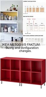 Ikea Metod Vs Faktum Sizing And Configuration Changes Configuration Faktum Ikea Metod Ikea Ikea Eket Ikea Bookshelves