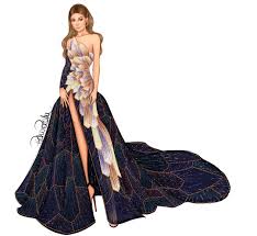 صقصثقصثق Fashion Illustration Dresses Fashion Design Dress Fashion Illustration Sketches Dresses