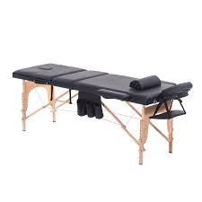 Professional Massage Portable Folding Table Home Furniture Wood Salon Spa Facial Massage Bed With Carrying Case Black Massage Table Cheap Bed Linen Facial Spa