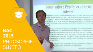 We did not find results for: Bac 2015 Philosophie L Sujet 3 Corrige Youtube
