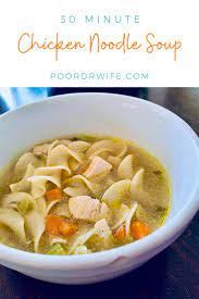 Easy 30 Minute Chicken Noodle Soup A Tasty Fast And Cheap Soup Recipe Chicken Noodle Soup Soup Recipes Chicken Noodle Noodle Soup