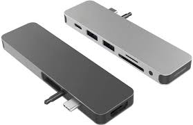 Hyper Hyperdrive 7 Port Universal Usb C Hub Usb C Docking Station For Laptops Space Gray Gn21d Gray Best Buy Usb Usb Hub Docking Station