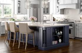 Blue kitchens with colored cabinets. Design A Kitchen With A Different Color Island Rta Wood Cabinets