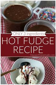 Hot Fudge Recipe Only 3 Ingredients And About 5 Minutes And You Have Rich And Creamy Hot Fudge Sauce To Slather All O Hot Fudge Hot Fudge Sauce Fudge Recipes