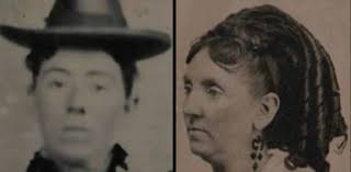 Tintype Possibly Jesse James' Mother and Stepfather, Missing Arm,  Face-Matched!