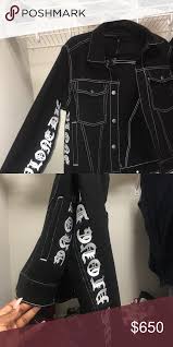 Live Vlone Die Vlone Denim Jacket Like New Vlone Jackets Coats Jean Jackets Clothes Design Outfits Fashion Design