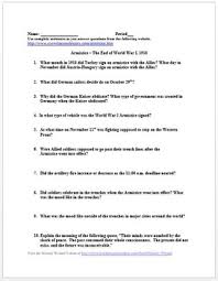 Make sure you store these handouts carefully. End Of World War I And The 1918 Armistice Primary Source Worksheet