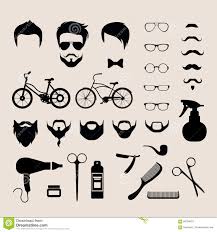 Barbershop Hair Cut Mobile App Flat Vector Hipster Haircut
