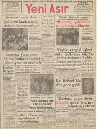 Plasti̇k enjeksi̇yon enaz 3 yıl iş deneyimi olan oparatörler alınacaktır. Yeni Asir 18 Aralik 1942 Sayfa 1 Gaste Arsivi