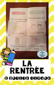 Voici 3 Petits Livres Pour La Rentree Scolaire 3 Mini Books In French With A B French Learning Activities Teaching French Immersion French Teaching Resources