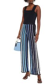 We did not find results for: Mary Katrantzou Tie Front Striped Crochet Knit Wide Leg Pants In Blue Modesens