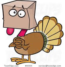 Scared Cartoon Turkey Bird Hiding Under A Bag 55934 By Ron Leishman Turkey Cartoon Painted Rocks Kids Turkey Drawing