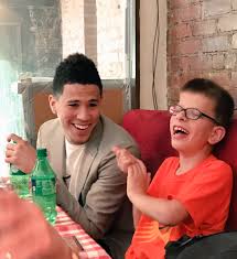 He was drafted 13th overall in the. Behind The Scenes Of Devin Booker S Trip With A Special Needs Fan To The Draft Lottery For The Win