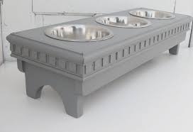 3 Bowl Dog Feeder Elevated Dog Feeder 3 Dog Bowl Stand Pet Etsy Dog Feeding Station Dog Bowls Dog Feeder