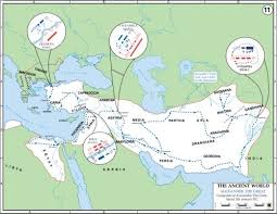 Map Of Alexander The Great S Conquests Alexander The Great Historical Maps Greek History