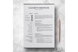 Professional looking resume is a must have when you apply for any job, going for an interview, job hunting, job search, applying for jobs on job site etc. Professional Resume Template Creative Cv Templates Elizabeth By Lucatheme Thehungryjpeg Com