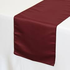 14 X 108 Inch L Amour Satin Table Runners Burgundy Table Runners Table Runners Wedding Chair Covers